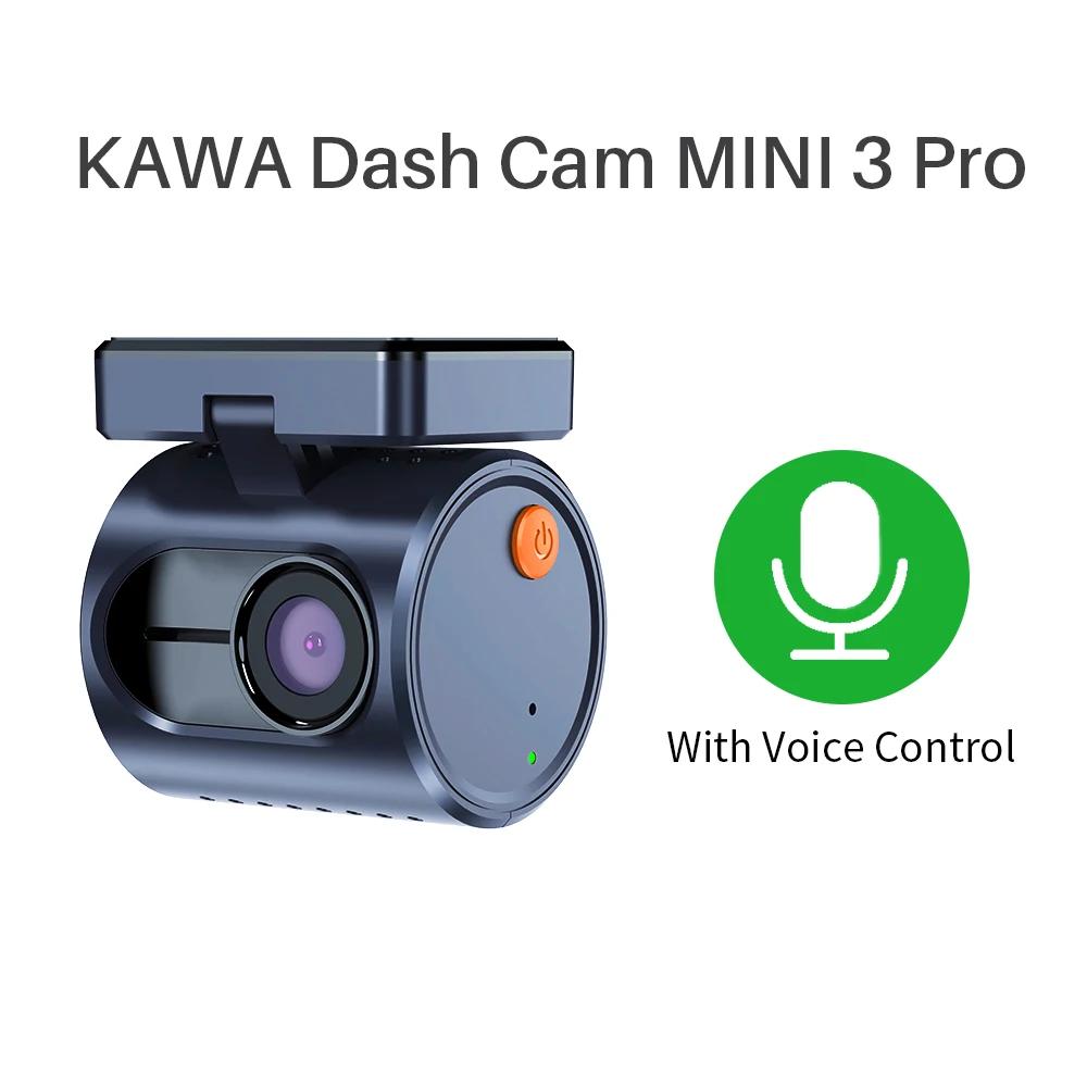 2k kawasaki mini 3 pro câmeras para carro dvr minúsculo traço cam 24 estacionamento gravador de vídeo automático wifi app controle voz carro dashcam - Image 1