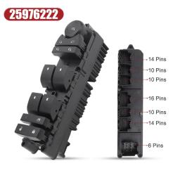 25976222   Interruptor mestre da janela elétrica dianteira esquerda para chevrolet escalade avalanche silverado suburban tahoe para gmc sierra yukon - Image 3