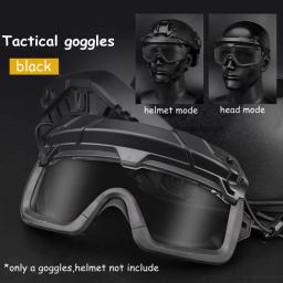 Óculos Tactical Airsoft Paintball, Windproof, Anti Fog, CS Wargame, Caminhadas, Proteção UV, Fits para capacete tático - Image 4