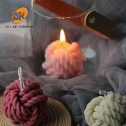 Molde De Vela De Silicone Em Forma De Lã Molde De Vela Perfumada DIY, Molde De Fundição, Fabricação De Sabão Artesanal, Artesanato De Cera, Decoração De Casa - Image 4