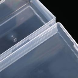 Caixa de armazenamento plástica quadrada para jóias, estojo organizador, contêiner para ferramentas elétricas, itens pequenos, diversos, grânulos, transparente - Image 5