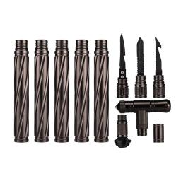 Outdoor Fold Trekking Pole, Walking Stick, Hiking Stick, Camping, Autodefesa, Segurança, Multi-Funcional, Home Rod, Ferramenta de Sobrevivência - Image 5