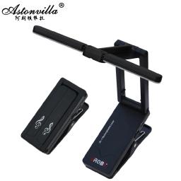 Aroma-AL-1 Music Stand Light, Clip On, LED, Recarregável, Lâmpada de leitura de folhas, USB, Sheet Stage, Universal, Portátil - Image 1