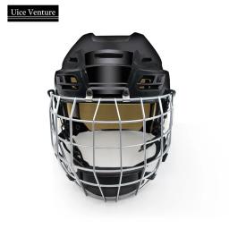 Capacete completo de hóquei no gelo para adultos, equipamento superior de segurança, capacete desportivo combinado, escudo PP, 57-60cm - Image 3