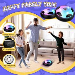 Bola de futebol elétrica Hover com projetor de luz LED Brinquedos suspensos de futebol Almofada de ar deslizante Espuma flutuante Presente infantil - Image 6