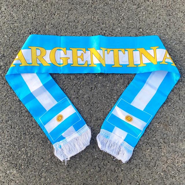 Cachecol Aerlxemrbrae Futebol Cup - Suprimentos para Eventos e Campeão de Espanha, Brasil e Argentina (14x130cm)