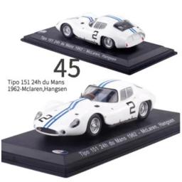 Escala 1:43: carro de corrida clássico com capa transparente, miniatura de liga metálica diecast, brinquedos, coleção de carrinhos - Image 2