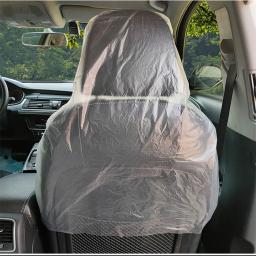 100 pçs capas de assento de carro descartáveis protetora anti-incrustante impermeável protetor à prova de poeira universal suprimentos interiores automóveis - Image 2