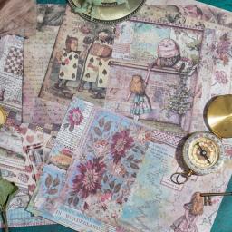 Panalisacraft 6 estilos de 30 folhas tamanho grande papel estampado scrapbooking pacote de papel artesanal artesanato papel de fundo almofada cartão - Image 3