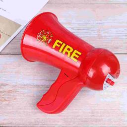 Megafone Simulação Toy Set, Bombeiros Brinquedos, Microfone de voz simulada, Imitation Fire Cosplay, Bombeiros, 1Pc - Image 3
