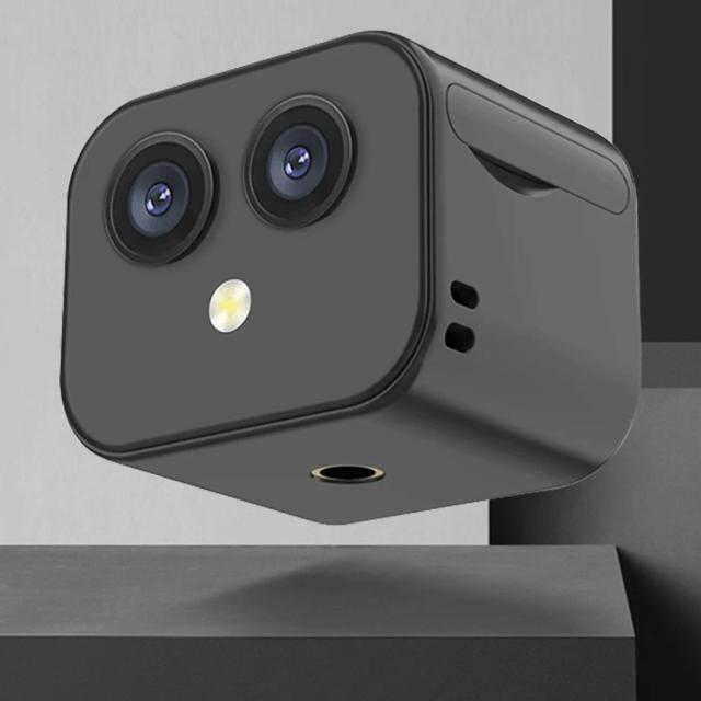 Câmera de Visão Noturna Sem Fio 4K HD com Monitoramento Remoto e Recarregável via USB para Segurança Residencial Interior e Exterior