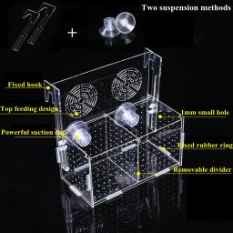 Caixa De Isolamento De Peixes De Acrílico, pequeno Fry Reprodução Caixa, acessórios de aquário, desova Sala De Chocagem, suprimentos Do Tanque De Peixes - Image 5