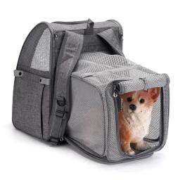 Pet Bag Cão e Gato Fora Mochila, mão Dobrável Render Transportadora De Animais De Estimação, suprimentos De Caixa De Estimação, fábrica - Image 3