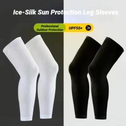 Verão ciclismo perna mangas de compressão esportes ao ar livre secagem rápida proteção do joelho leggings correndo basquete anti pernas antiderrapante - Image 3