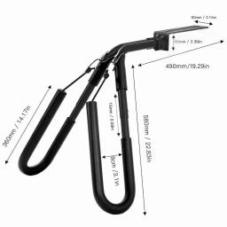 Rack de prancha portátil para Moto e Scooter, Surf Rack, Skimboard ajustável, Wakeboard, Wind Surfboard Carrier - Image 5