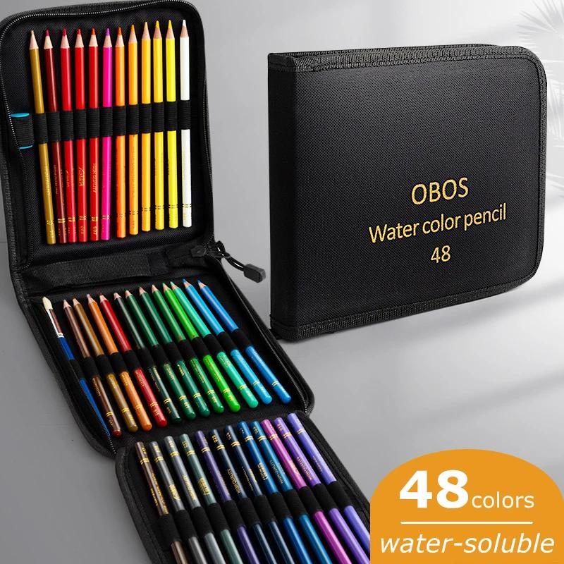 Lápis Colorido Aquarela Conjunto com Casos, Desenho Profissional Esboçando Arte Suprimentos, 48 Pcs, 72 Pcs, 120 Pcs, 200 Pcs - Image 1