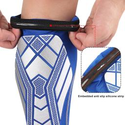Caneleiras de futebol para homens e mulheres, Mini caneleiras para futebol e basquete, Mangas de perna com EVA, Corrida e Ciclismo, 1PC - Image 2