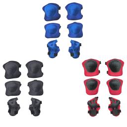 Conjuntos de engrenagens protetoras para crianças, segurança do joelho, patins no gelo, protetor de rolo, esporte ao ar livre, patinação, bicicleta, crianças, 6 pcs - Image 1