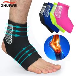 Meias elásticas de apoio do tornozelo, cinta respirável, protetor de entorse para ciclismo, corrida, basquete, futebol, fitness, esportes, 1pc - Image 1