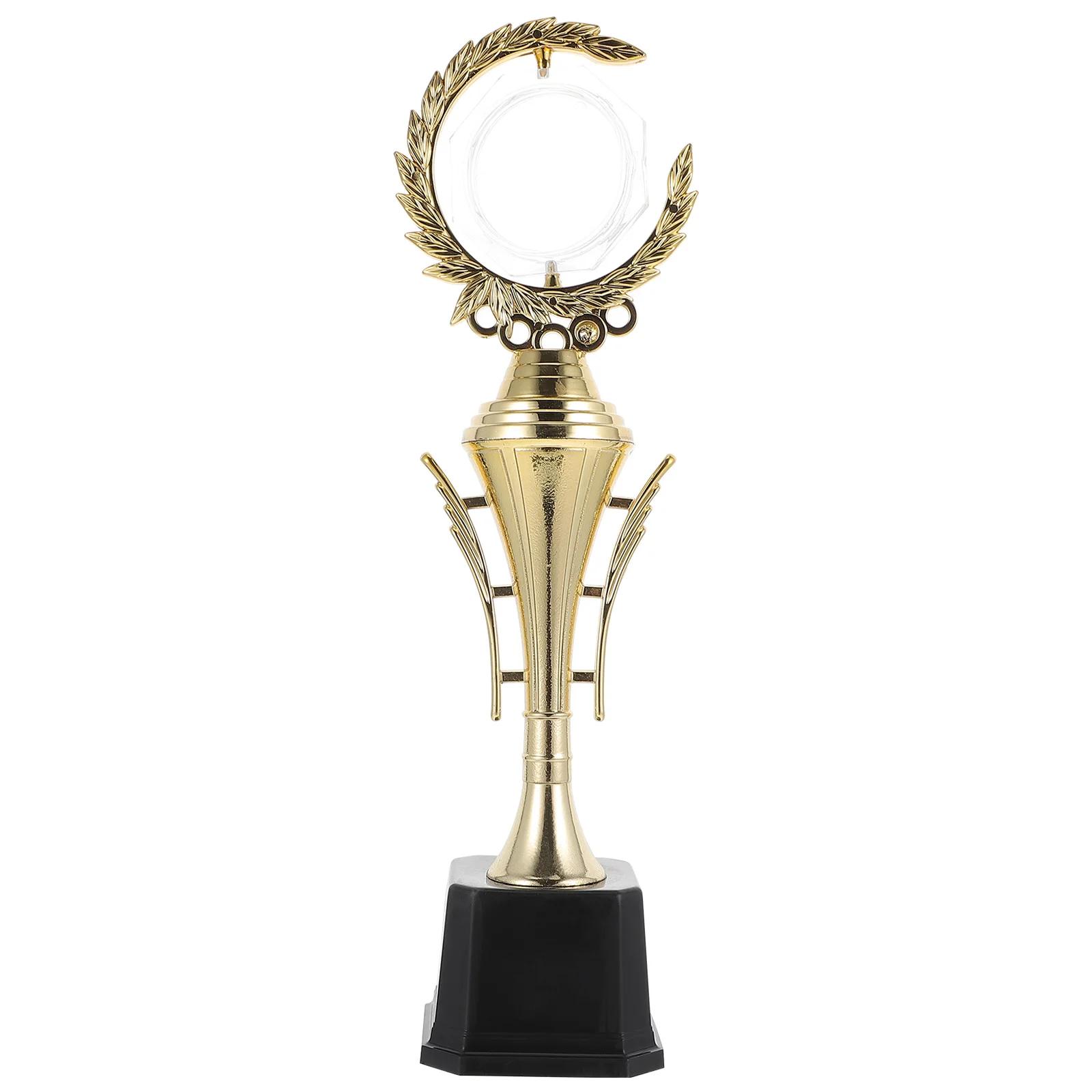 Prêmio de ouro troféu de plástico universal troféu para festa favores adereços prêmios premiados suprimentos artesanato lembranças celebrações presentes - Image 1