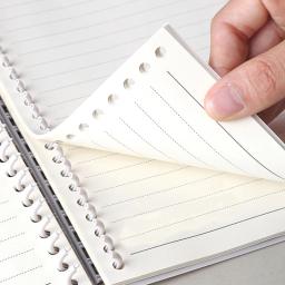 Anel de encadernação de plástico com anéis espirais de mola Anéis de folhas soltas, Binder Strip, DIY para papel A4, papelaria para notebook, 30 furos, 12mm, 22mm - Image 4