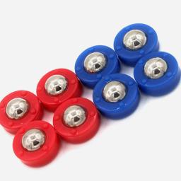 24 pçs mini shuffleboard brinquedos conjunto de jogo de mesa colorido brilhante azul vermelho portátil diversão da família interativa jogando suprimentos - Image 6