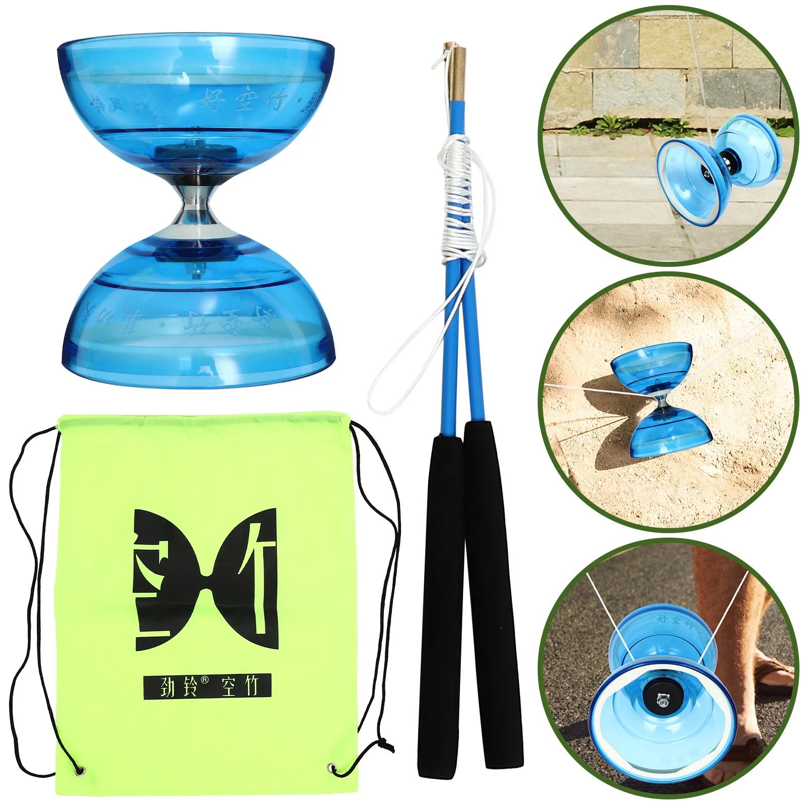 Brinquedos da criança diabolo fitness ao ar livre malabarismo profissional acrobacias mostrar prop idosos rolamento chinês para crianças - Image 1