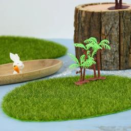 Tapete de grama artificial, simulação gramado, paisagem em miniatura, cena, DIY decoração de casa, jardim verde, plantas falsas - Image 4