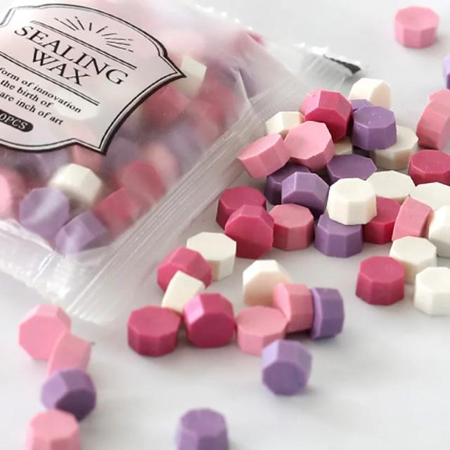 Selo de Cera Retro para Envelope - Mix de Cores com 100 Peças para Selagem, Convites de Casamento e Decoração DIY