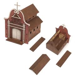 Kits de construção de madeira 3D para adultos e crianças, artesanato, kits DIY, modelo de casa 3D, presente original, 1:72 - Image 5