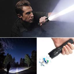 Lanterna led ultra brilhante à prova waterproof, zoo/ l/ v6, com zoom, 5 modos, actiacti, para caça, bateria 18650 - Image 6