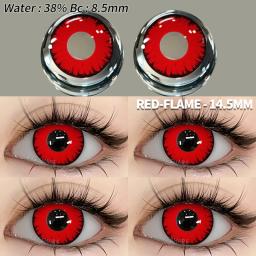 Eyeshare-Lentes de Contato Multicoloridas para Olhos, Anime, Halloween, Cosplay, Maquiagem, Olhos, Cor, 1 Par - Image 4