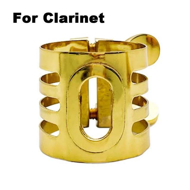 Ligadura de Saxofone de Metal Premium para Soprano, Alto, Tenor e Clarinetes com Ajuste de Tom Hassle