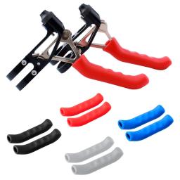 Luvas De Punho De Freio De Bicicleta, Capa De Silicone, Bicicleta dobrável Mountain Road, Proteger a tampa - Image 1