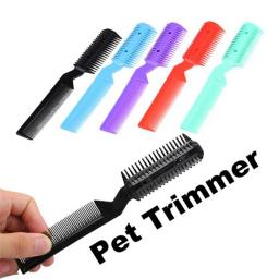 Cabelo Remoção Blade Comb para limpeza de animais, Beleza Grooming Tool para cães e gatos, Cabelos longos ou curtos adequados, Cabeças duplas, 1pc - Image 1