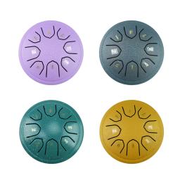 Aço língua tambor para crianças, música brinquedos, tambor etéreo, iniciante, Zen percussão, presente de aniversário, 4,5 polegadas, 8 tons - Image 3