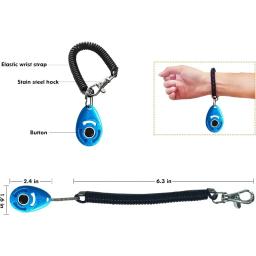 Dog Training Clicker com alça ajustável, leve durável, fácil de usar, gatos, cachorro, pássaros, cavalos, produto pet - Image 2