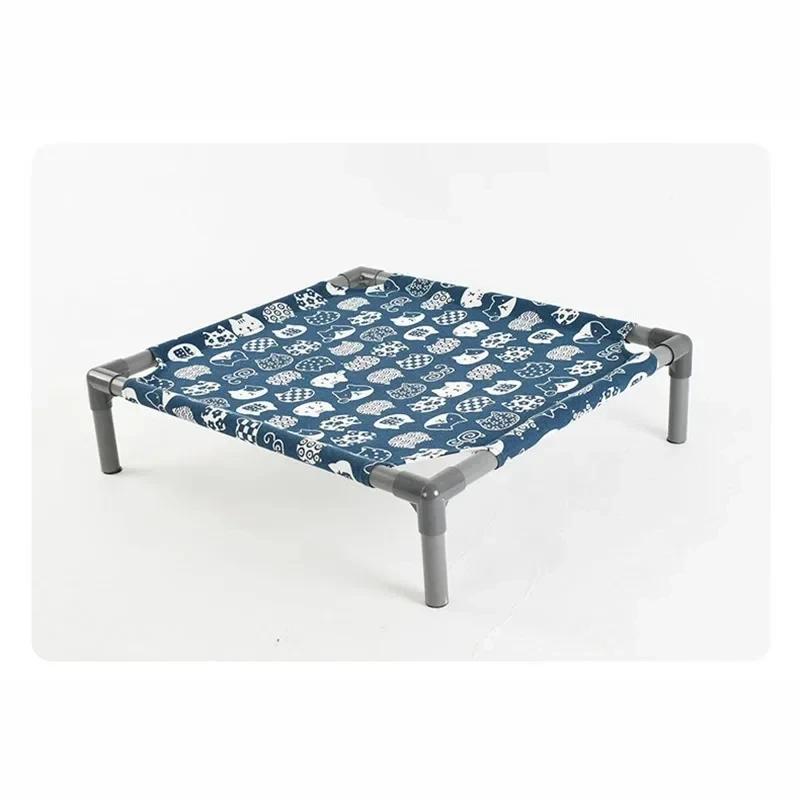 Cama destacável da rede do cão com esteira lavável, À prova de umidade confortável, Cama do cão levantada com fundo antiderrapante, Lateral retangular - Image 1