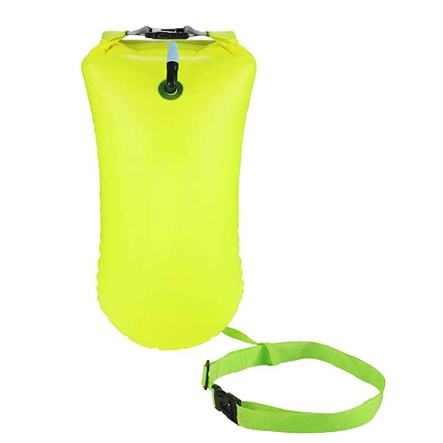 Bóia Inflável de PVC Air Bag para Natação - Flutuador de Segurança Ultraleve com Grande Capacidade para Mergulho e Praia