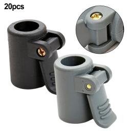 20 pçs barraca de acampamento toldo pólo ajustador braçadeira aperto 16mm a 19mm acessórios da barraca pólo conector botões antiderrapantes peças novo - Image 3