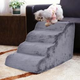 Indoor Shopping Stair Ramp para Pet, Quatro Escadas Tier Dog, Portátil Jogando Passos, removível e lavável, Pet Supplies - Image 4