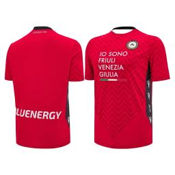 24/25 Itália Camisas de time de futebol Jogador Camisas de treinamento Udine Camiseta de treinamento de futebol branco vermelho - Image 2