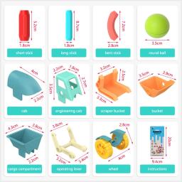 Construtor magnético blocos de construção designer conjunto ímã vara haste bolas montessori brinquedos educativos para crianças presente da menina - Image 2