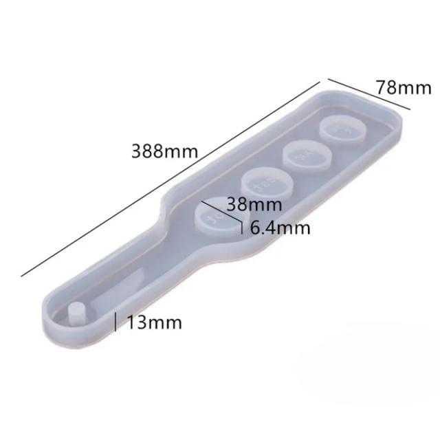 Bandeja de Degustação para Bebidas com 4 Buracos em Epóxi: Molde de Silicone para Shot Glass e Holder de Cerveja, Vinho e Uísque