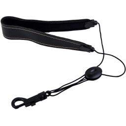 Saxofone Ajustável Sax Cinto de Ombro Nylon Acolchoado, Correia de Pescoço com Gancho Fecho, Acessórios Instrumento de Sopro Alta Qualidade, Couro - Image 3