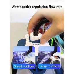 Sistema De Filtração De Tanque De Peixes De Aquário Silencioso, máquina Integrada De Oxigenação, purificação De água, montado Na Parede, 220V - Image 3