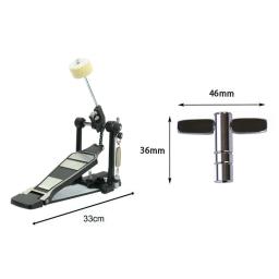 Pedal sentiu batedor vara e tecla de tambor, Single Kick bumbo Pedal, instrumento musical para bateria eletrônica, Metal e Rock bateristas - Image 6