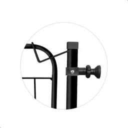 Cercas de segurança pretas para animais, jardinagem, proteção de portões, bebê, cachorro, gato, coelho, 69 a 84 cm, criança - Image 5