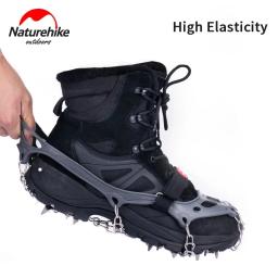 Naturehike Anti-Slip Escalada Grampos, Outdoor Inverno Garras de Gelo, Pinça de Neve, Sapato de Caminhada, Bota Cadeia Spike, Novo, 13, 19 Dentes - Image 2