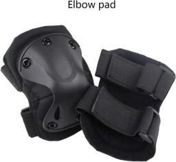 Conjunto de almofadas protetoras de joelho e cotovelo de combate tático para jogo de paintball cs ao ar livre ciclismo segurança skate engrenagem patins joelheira - Image 4